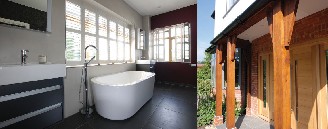 Loft conversion and ground-floor extensions on a detached family home in Sevenoaks, Kent — bathroom and bedroom finished to a premium standard