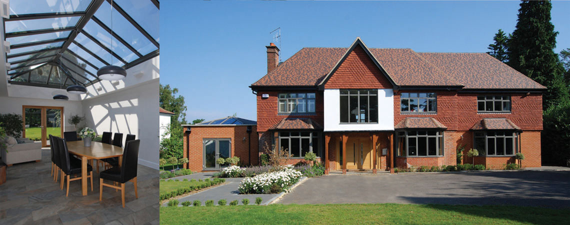Detached family house in Sevenoaks with sensitive period detailing during a full whole-home re-modelling by Simon King Construction in 2016
