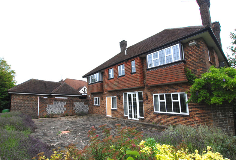 Before — Rear elevation & terrace, Kippington Road