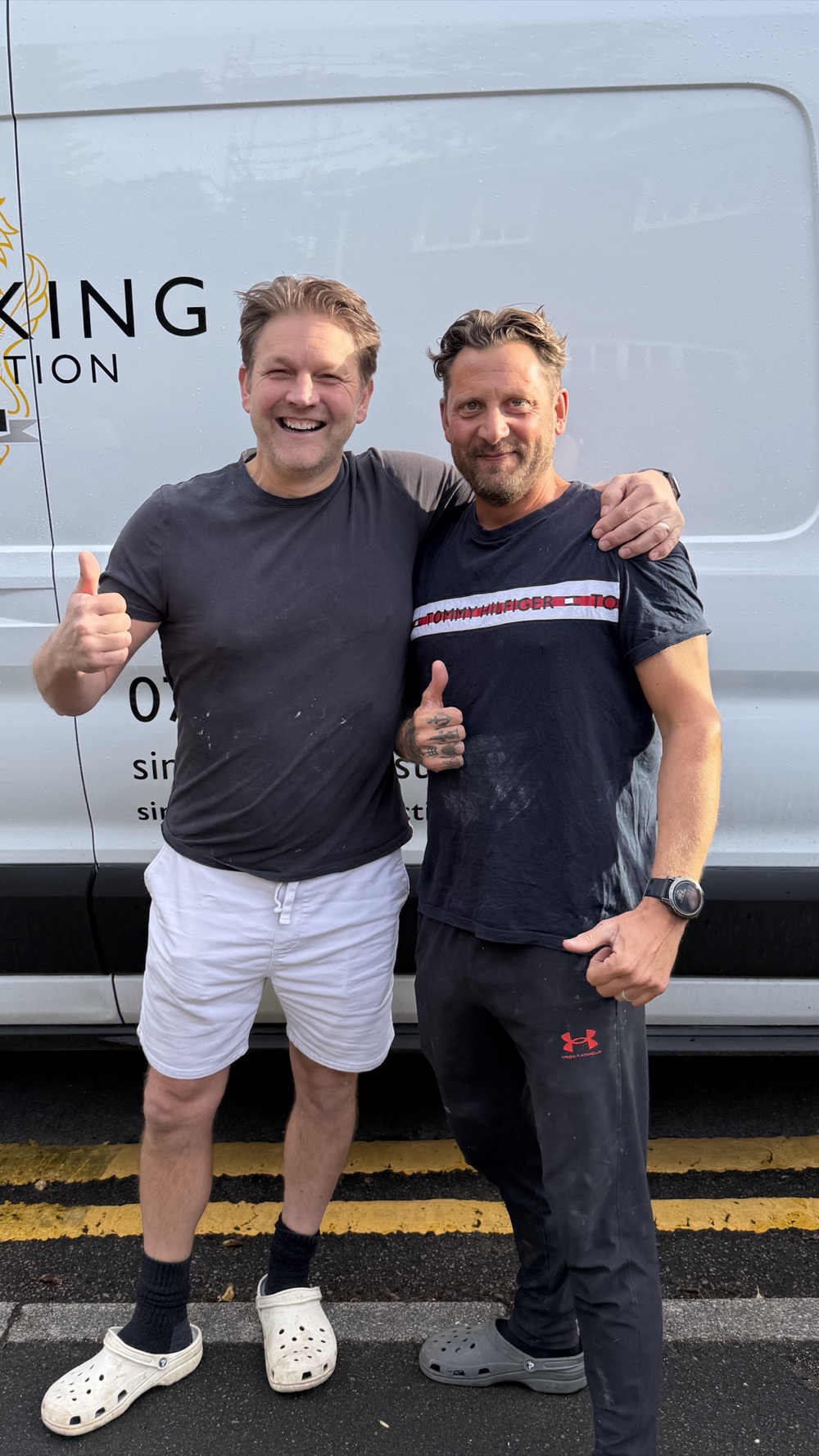Chris Cuff & Leon — Plasterers at Simon King Construction, Sevenoaks